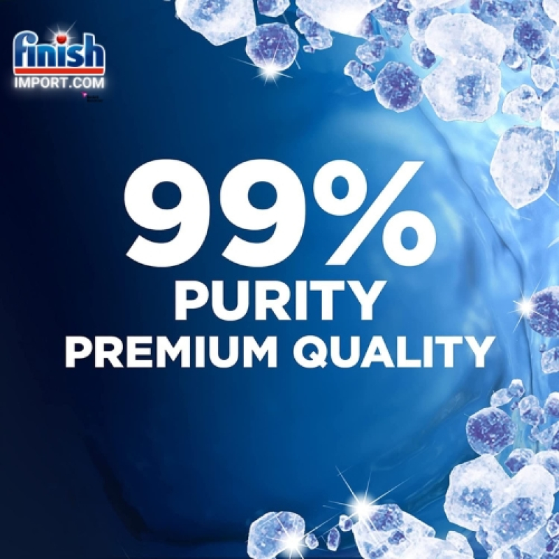 Combo trợ xả Finish tiết kiệm: Muối Finish 1,5kg (làm mềm nước) + Nước làm bóng Finish 800ml (hỗ trợ khô và làm bóng thủy tinh).